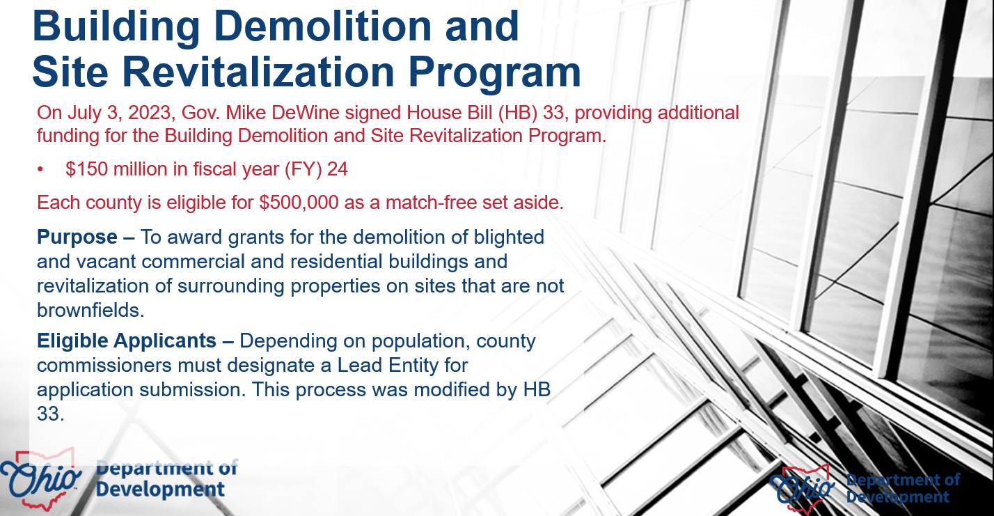 building demolition flyer